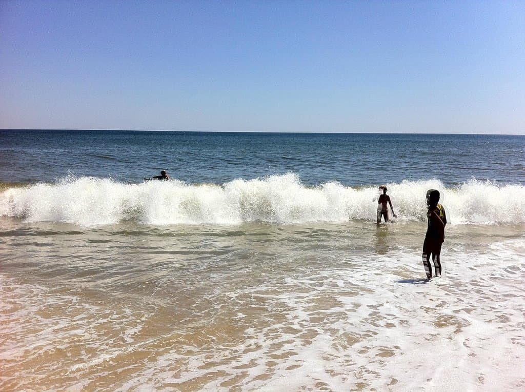Enjoying the sound of the waves here at Kirk Park Beach