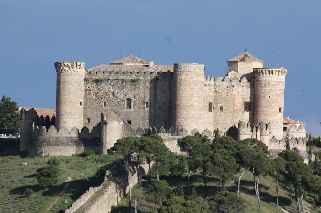 View of the castle from the windmill area