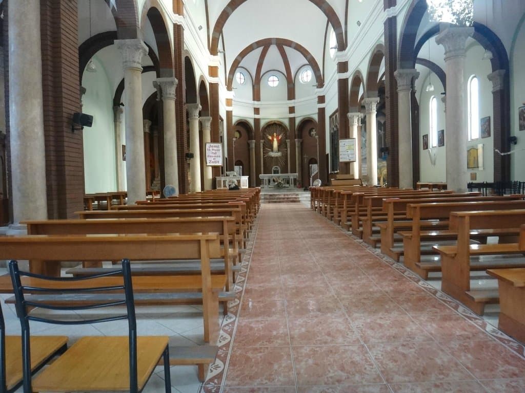 The church interior