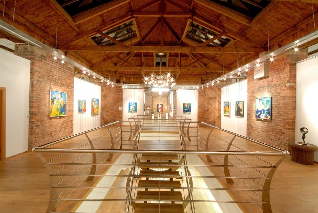 The Cube;a stunning light filled atrium at the heart of the gallery