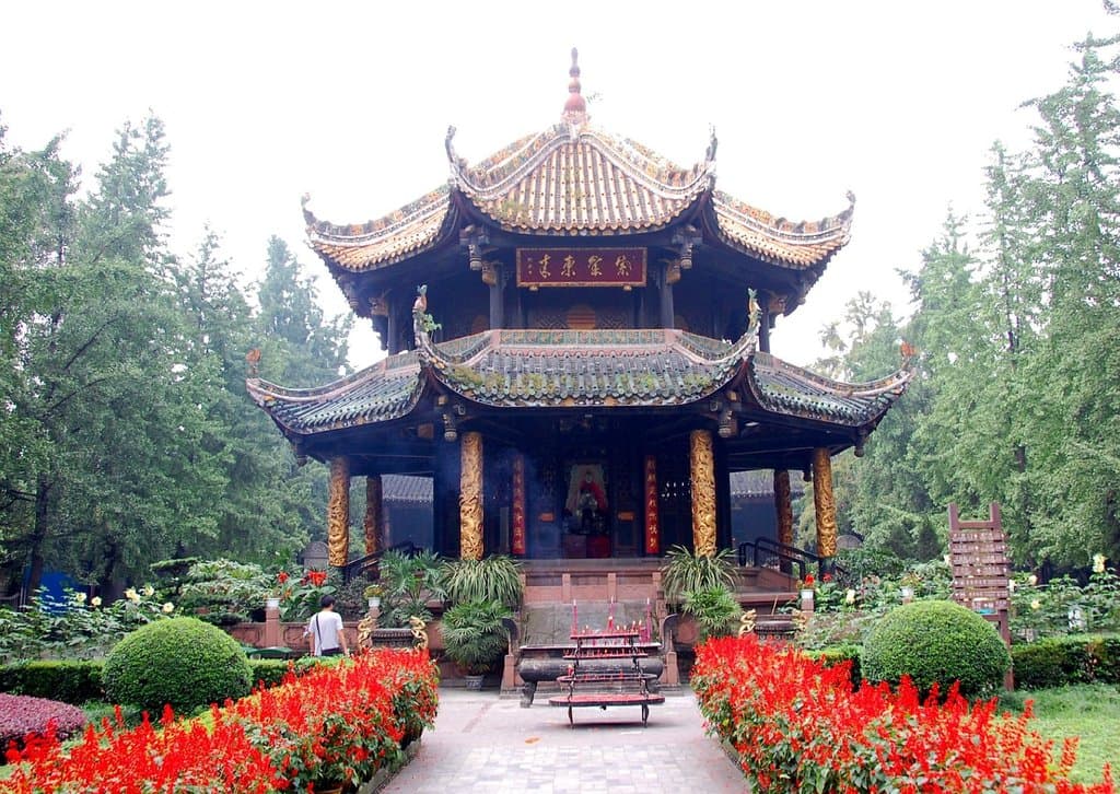 Octagonal Pavillon at the Qingyang Taoist Temple in Chengdu