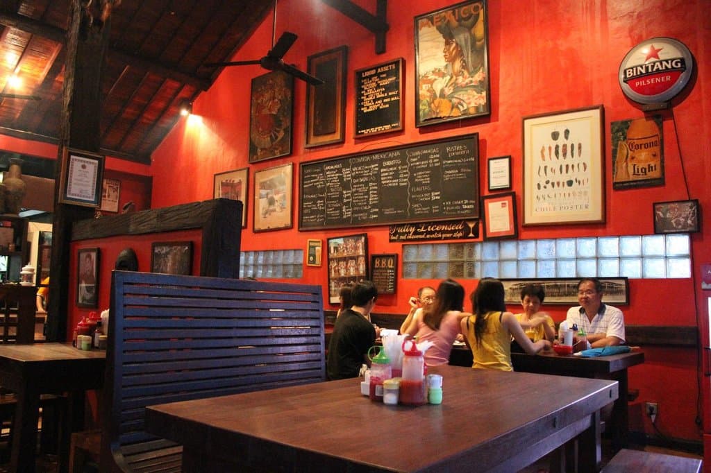 The view of the restaurant