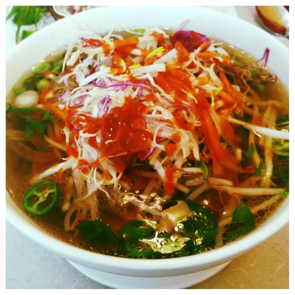Flank steak pho