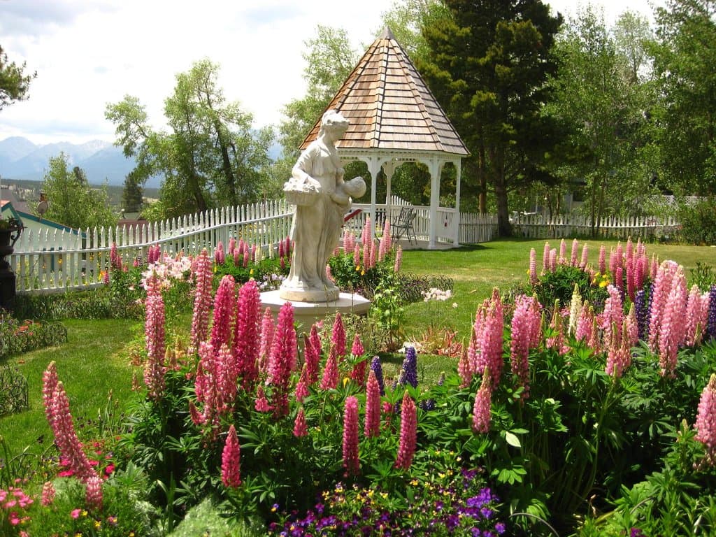 Formal gardens in the summer