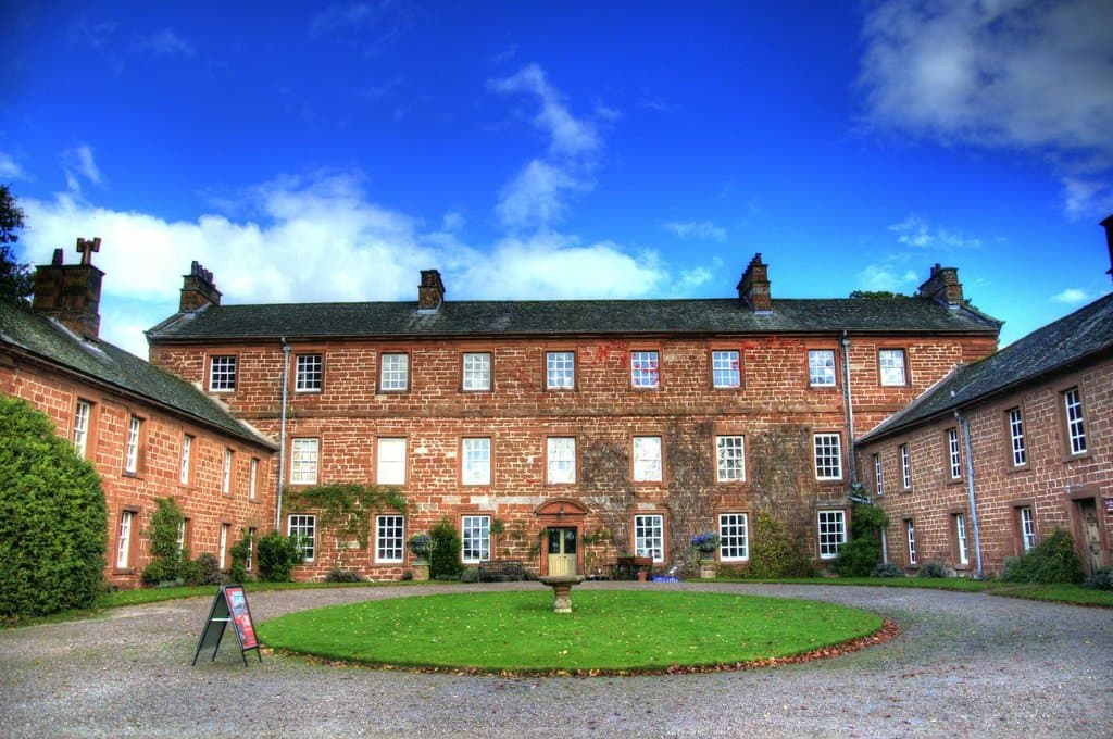 The entrance to the house