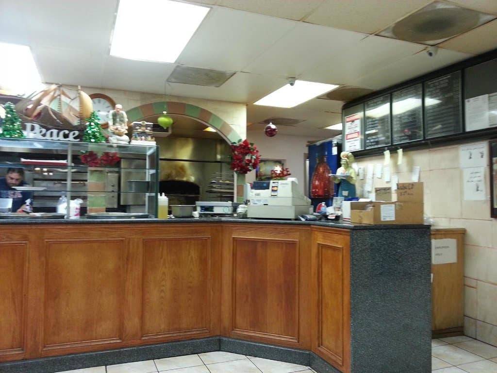Open front kitchen, you can clearly see how hard they're working