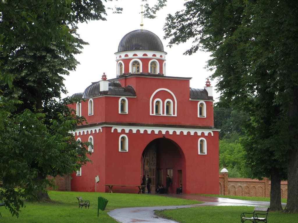 Church-like structure is the entrance gate.