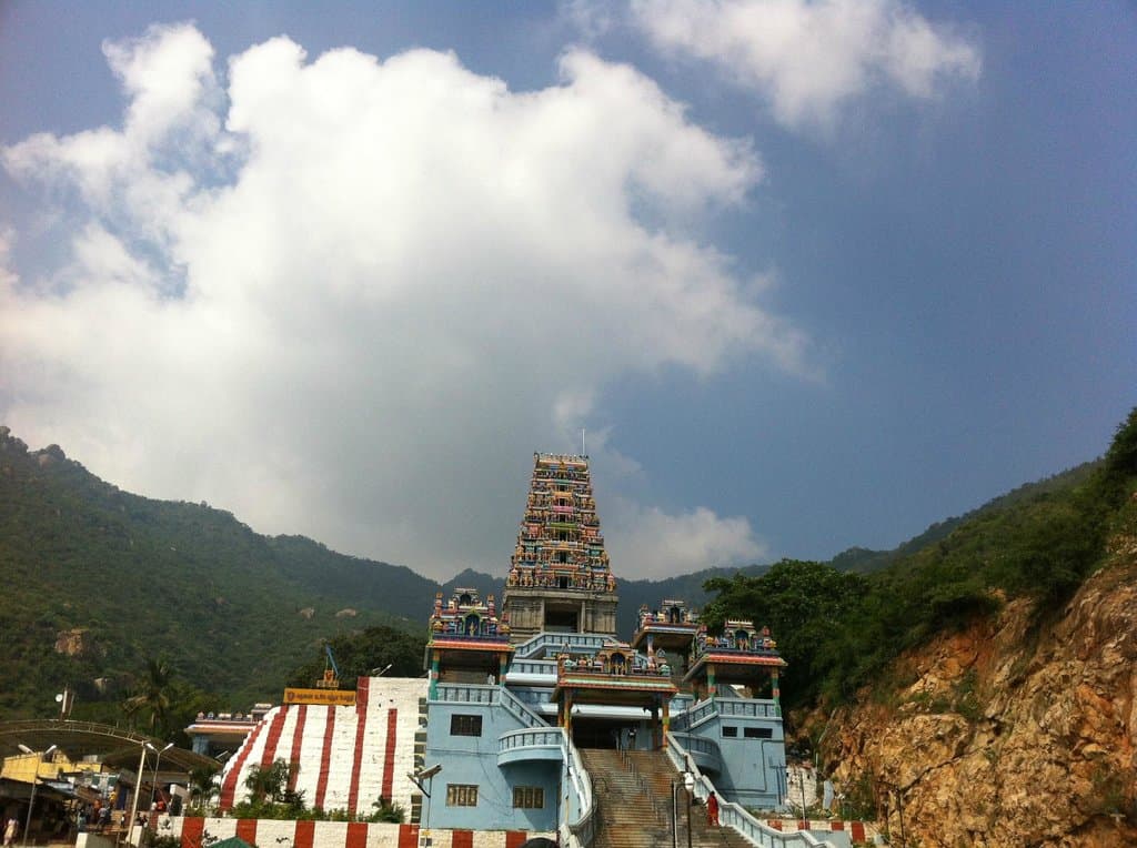 Temple view 2 ( Behind is Maruthamalai Hills )