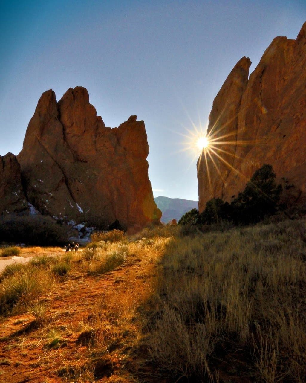 On the main paved path
