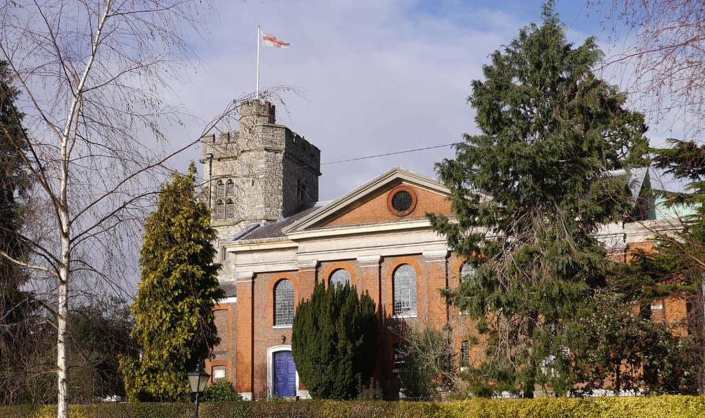 St Mary's Church from the Thames