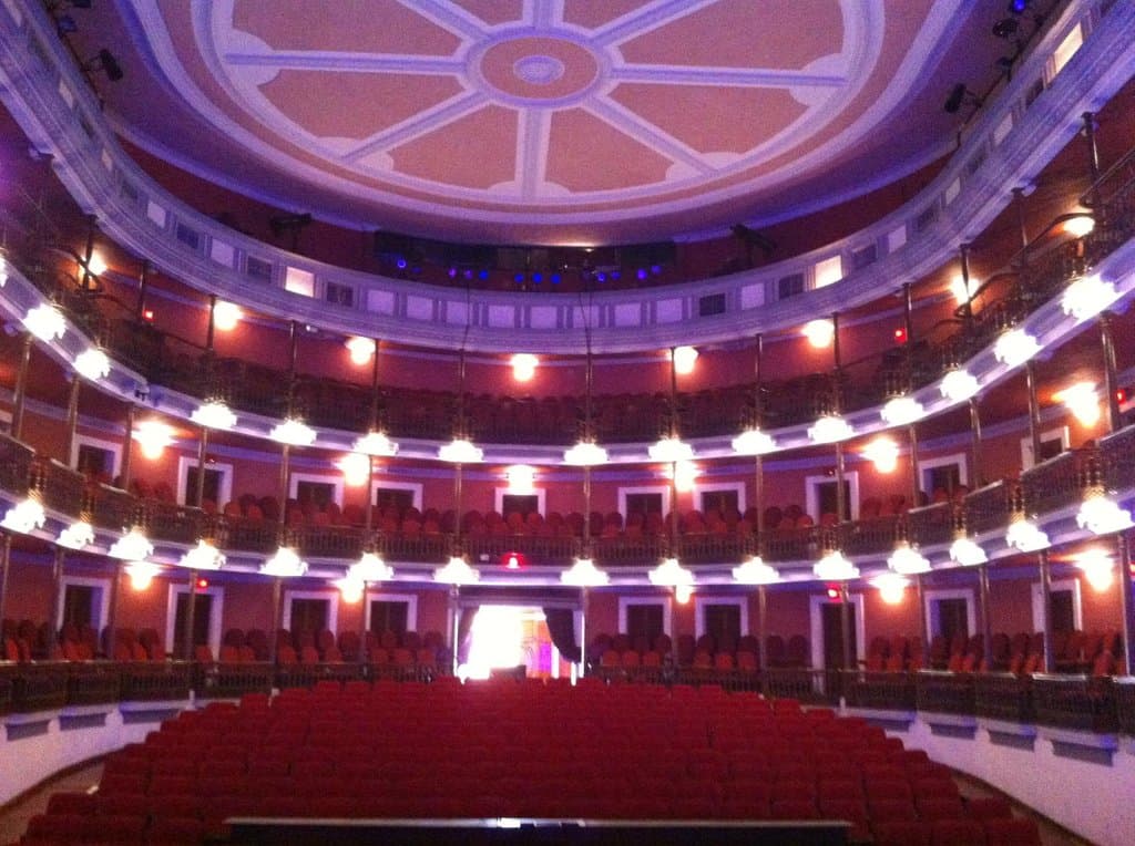Looking out from the stage