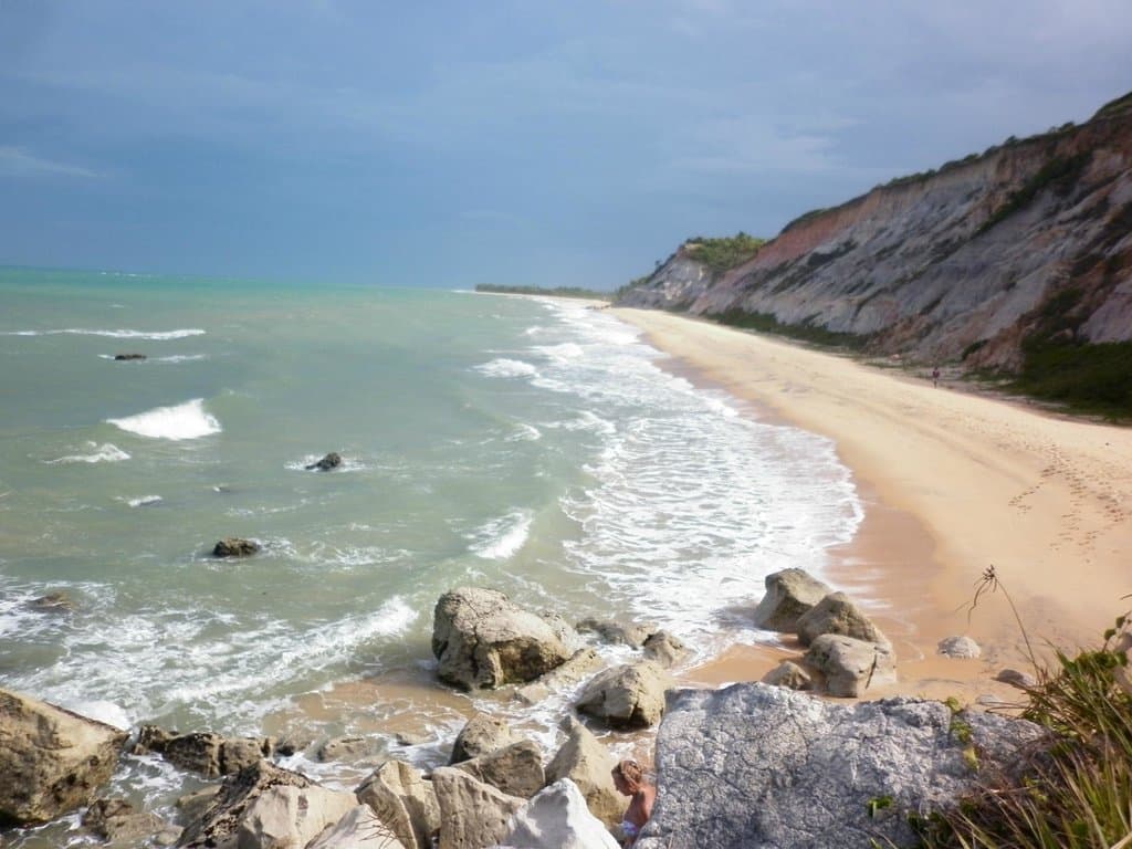 Desde el acantilado donde se ven las tortugas