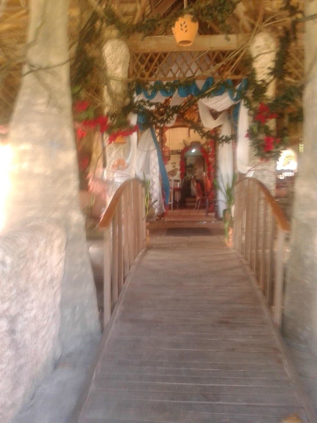 Entrance during Christmas time