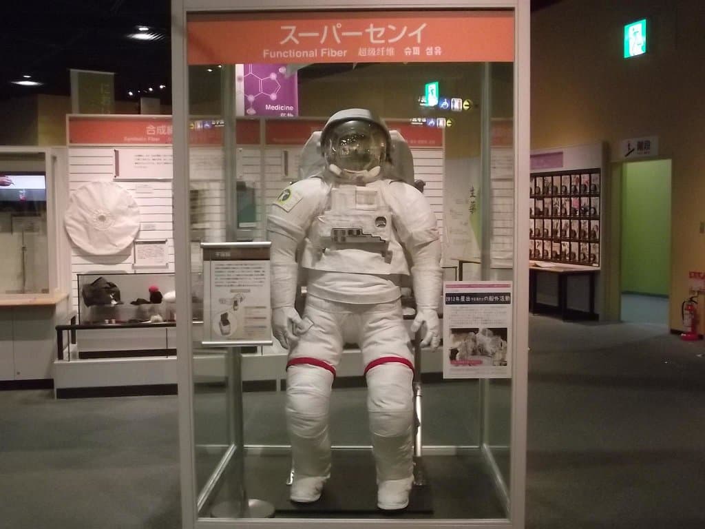 スーパーセンイの展示の一例