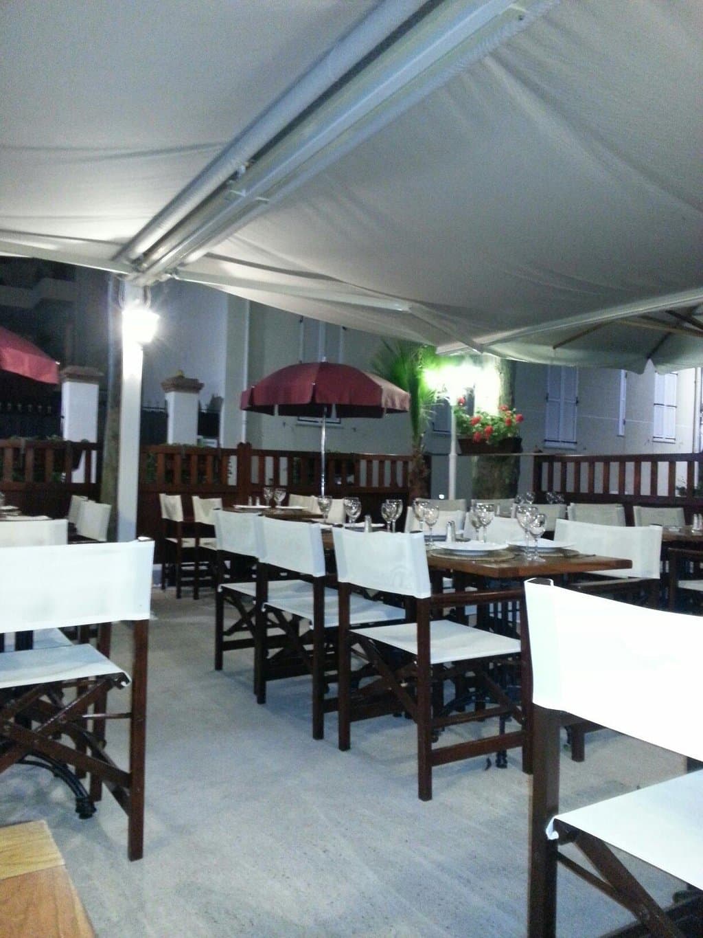 Il terrazzo all'aperto..molto bello