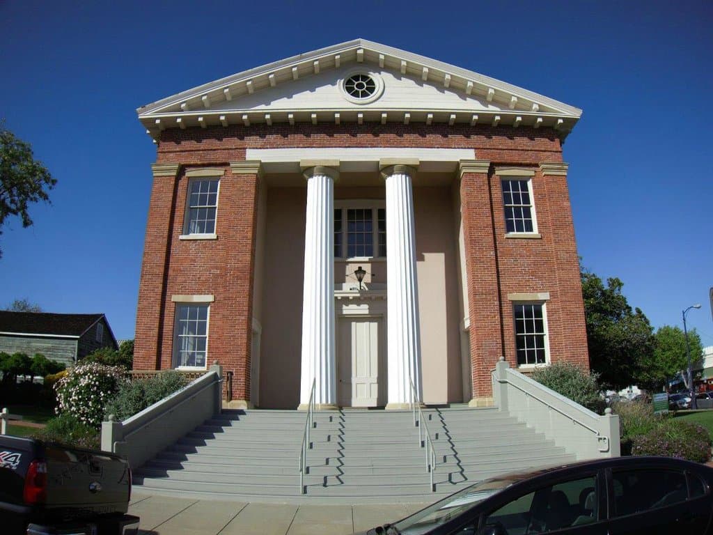 Outside the capitol building