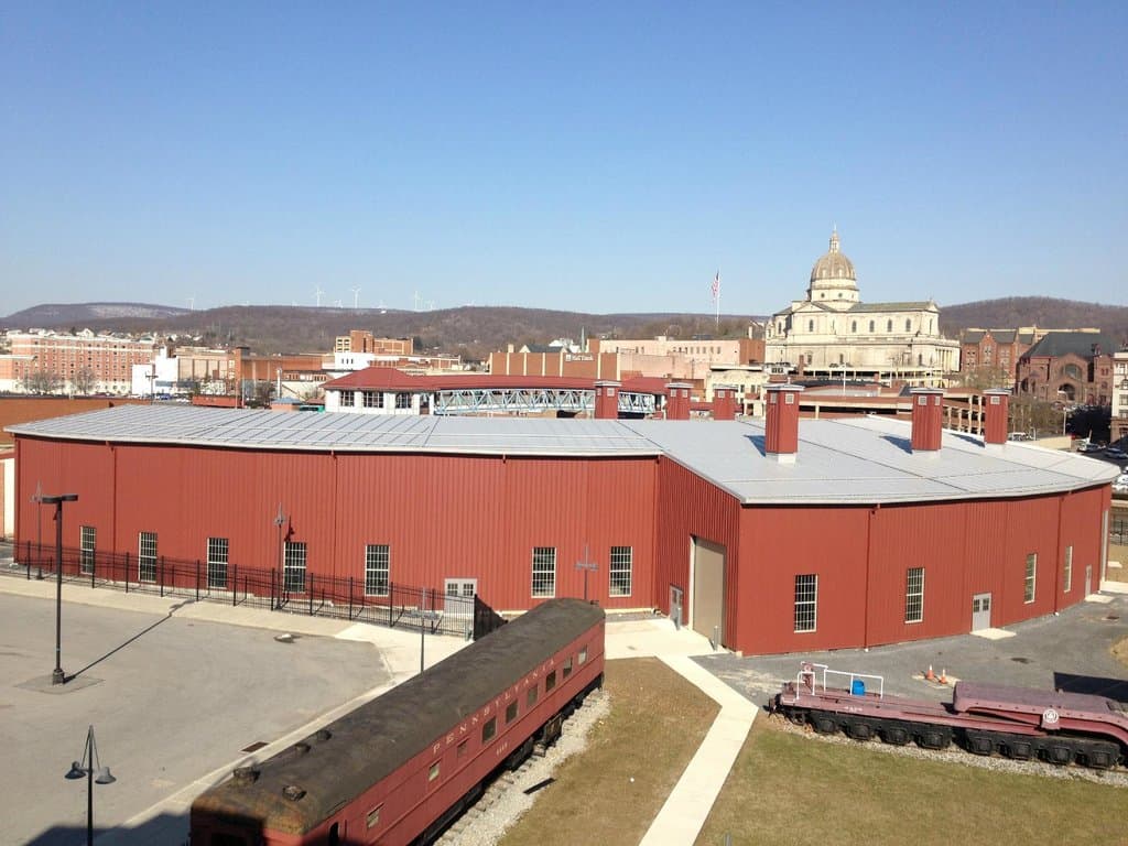Newly constructed Roundhouse at the Railroaders Museum