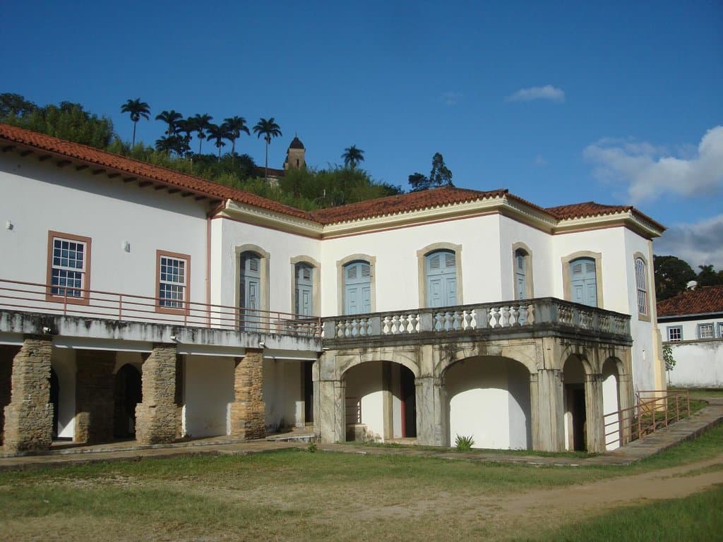 Museu da Música de Mariana visto do estacionamento