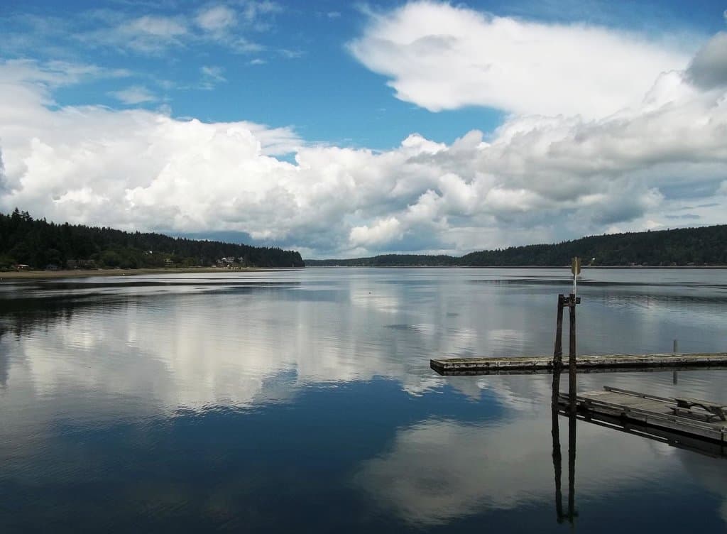 Illahee State Park in Bremerton, WA from the fishing pier.