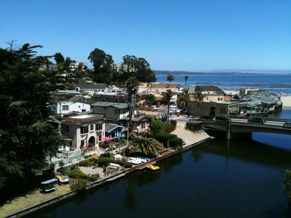 View of the beach area from E. Cliff Drive Capitola, CA