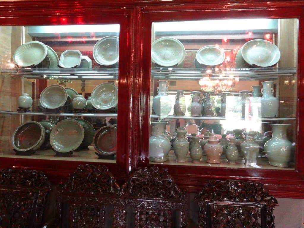 part of display in The China Room