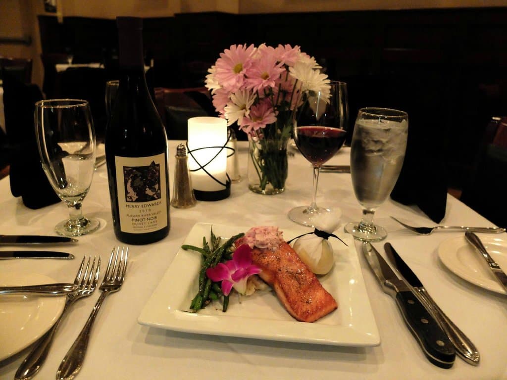 Fresh Alaskan Copper River Salmon with Pinot Noir butter