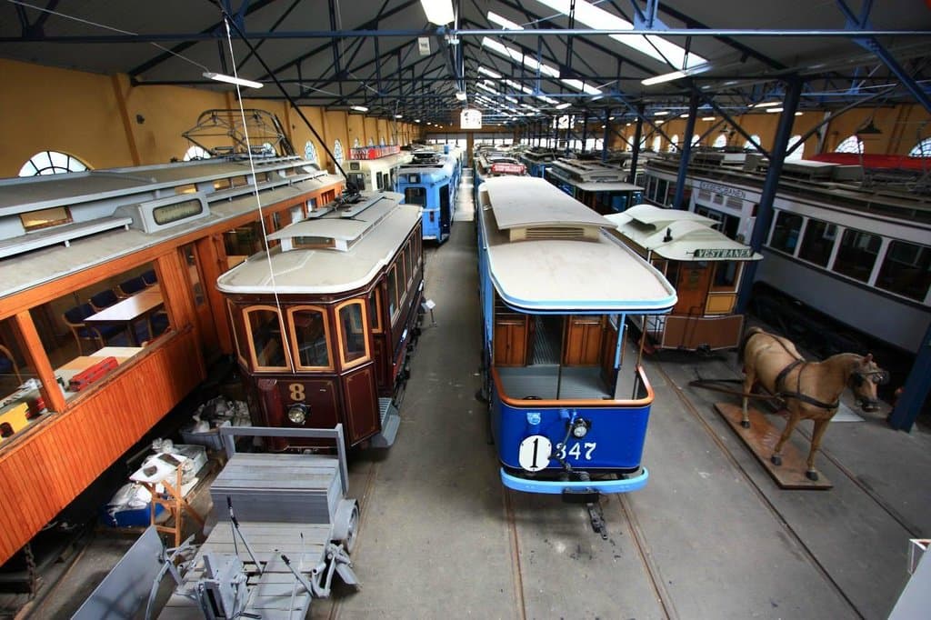 The exhibiton at Oslo Transport Museum