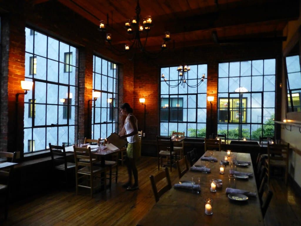 Our seating area