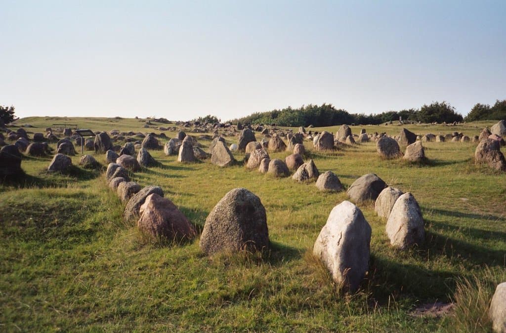 Viking burials at Lindholm Hoje