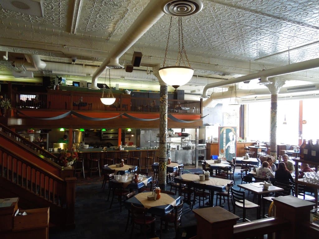 The dining room