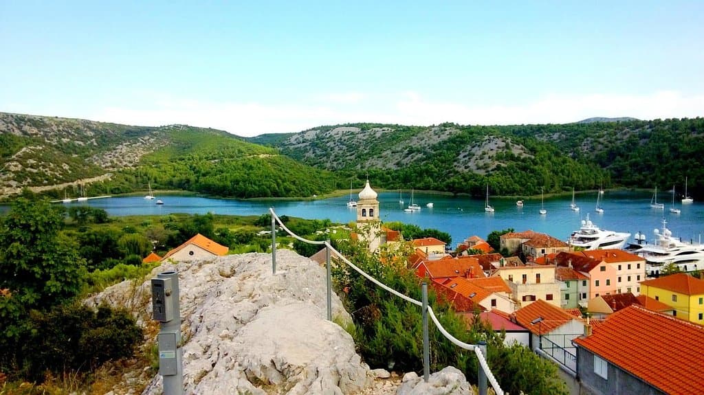 view from the fortress of Turina
