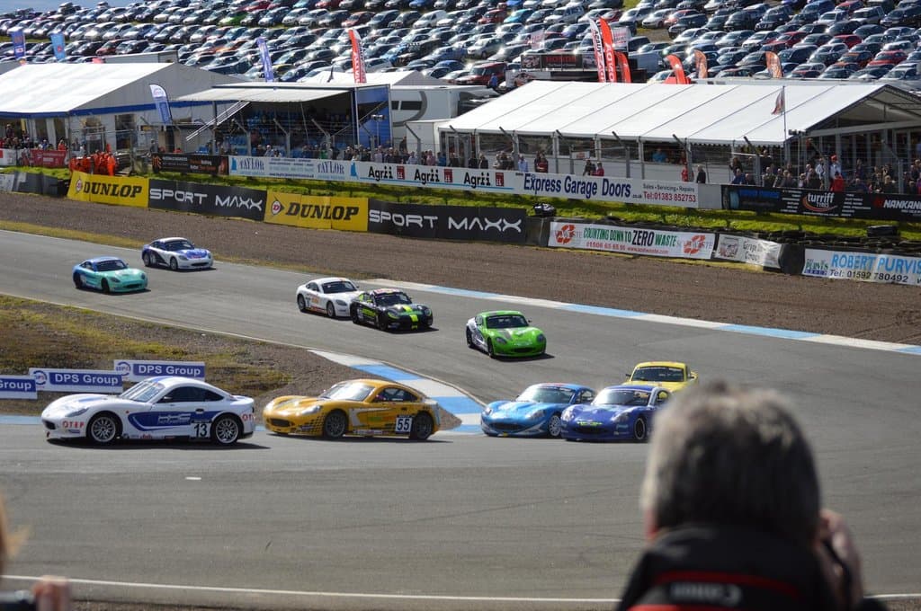 Ginetta Junior action at the hairpin