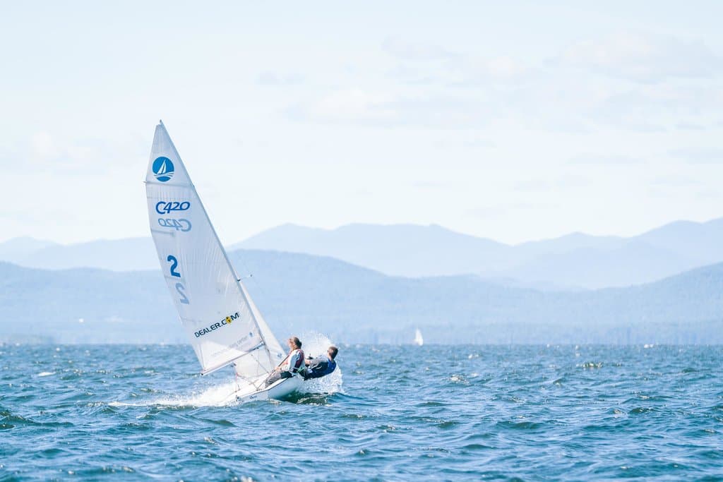 CSC Sailing Dinghies on Lake Champlain