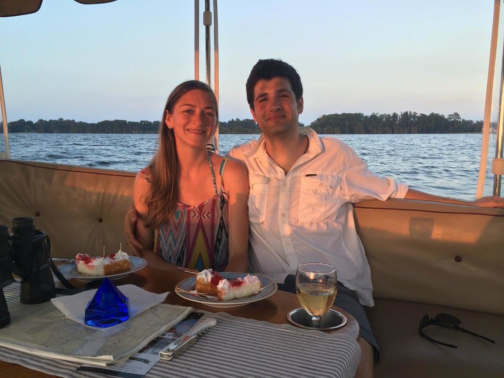 Loving wife, wine, strawberry shortcake - Great Captain and 1st Mate