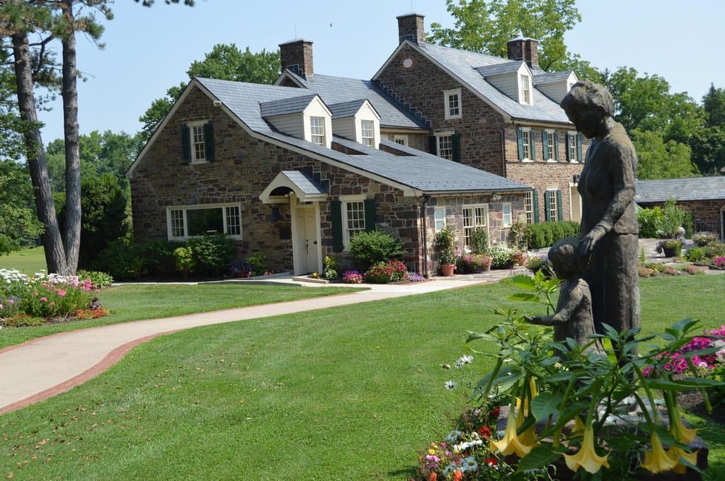 The Bucks County, PA home of Pearl S. Buck is situated on 68 acres.