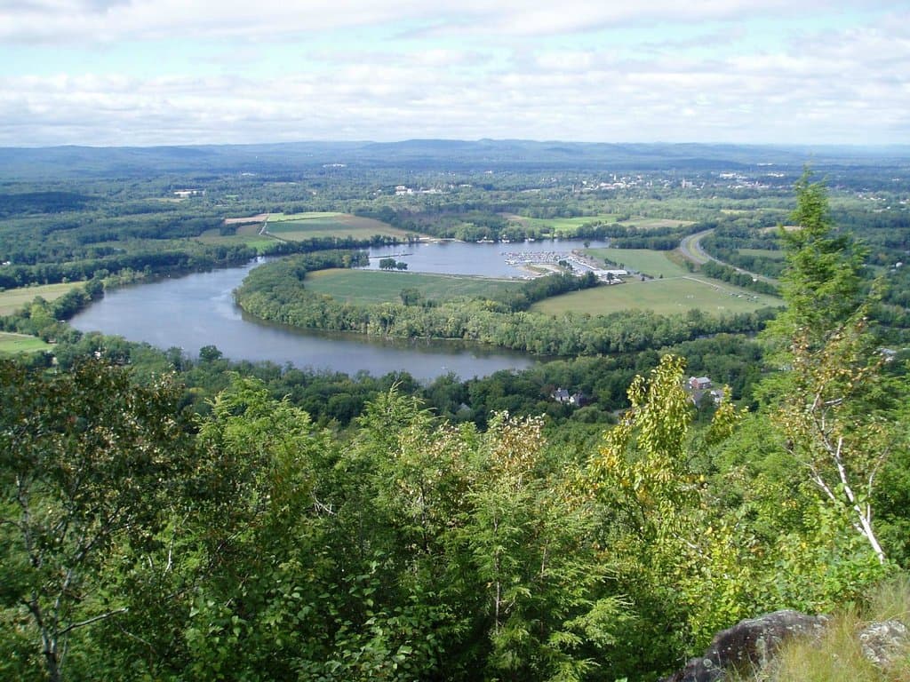Looking out toward the Oxbow in Northampton