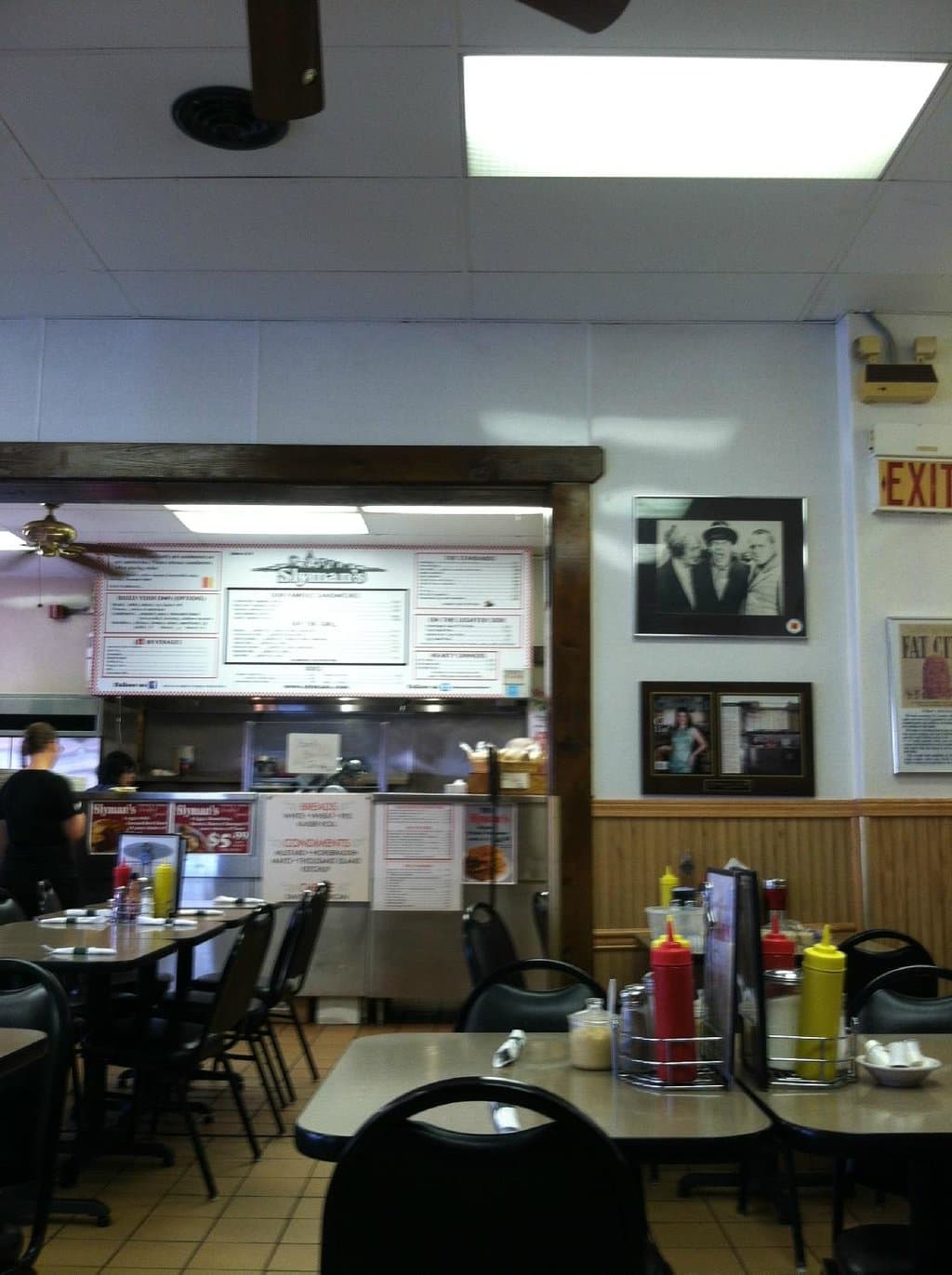 View of the kitchen from dining area