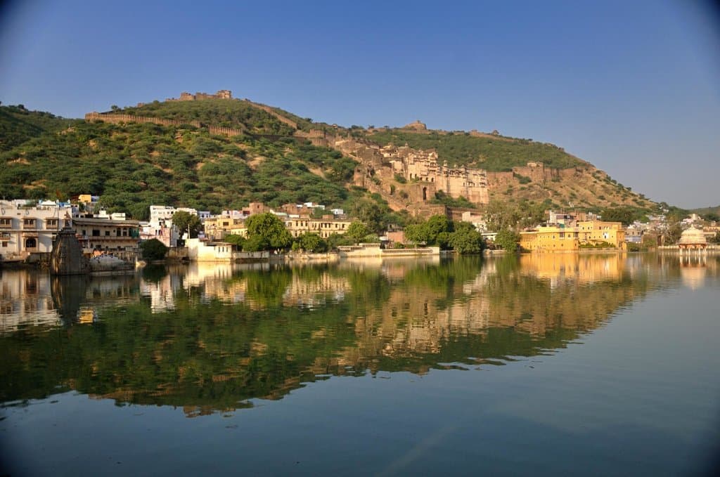 Garh Palace reflections in Nawal Sagar