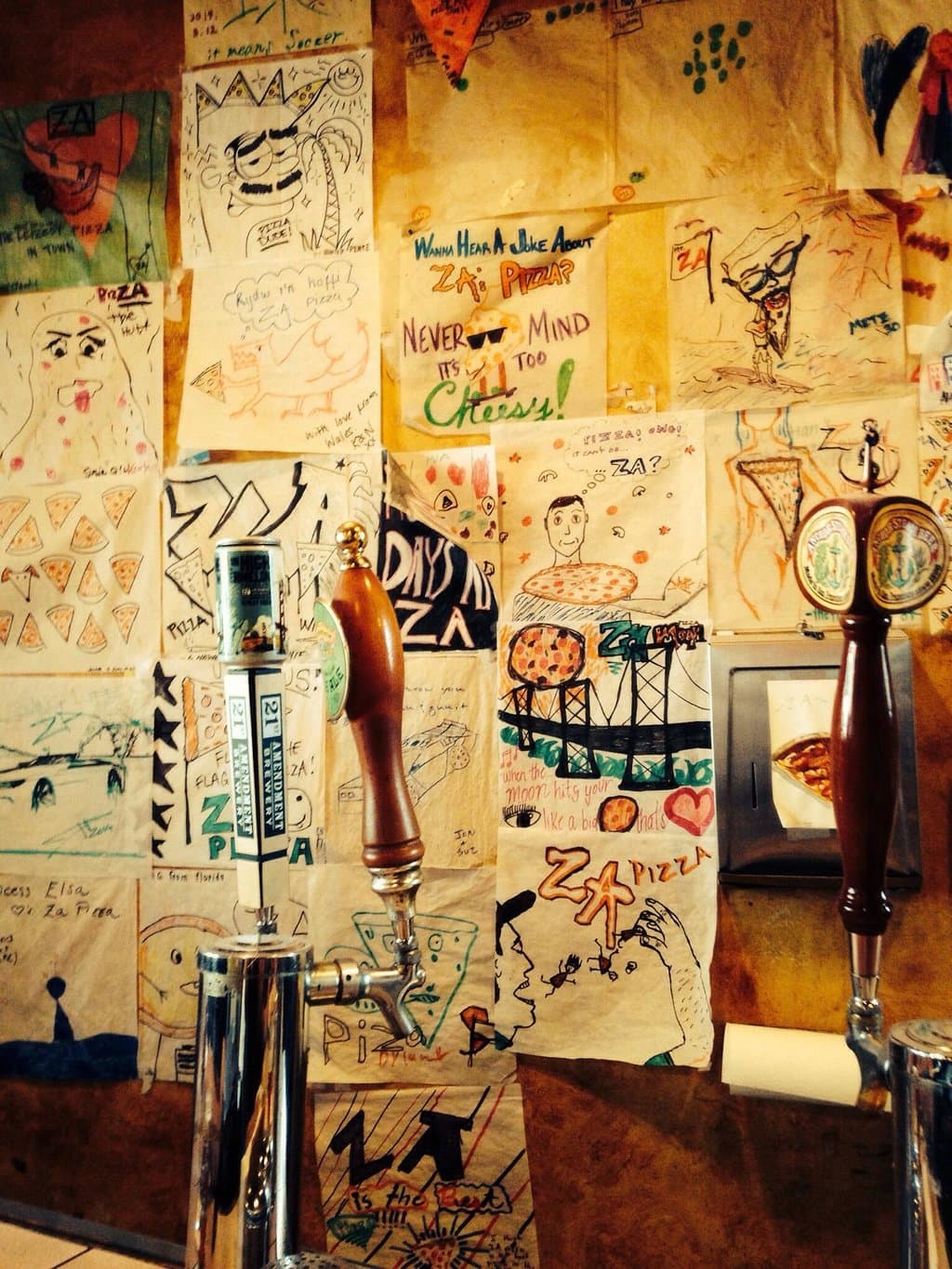 Restaurant wall paper