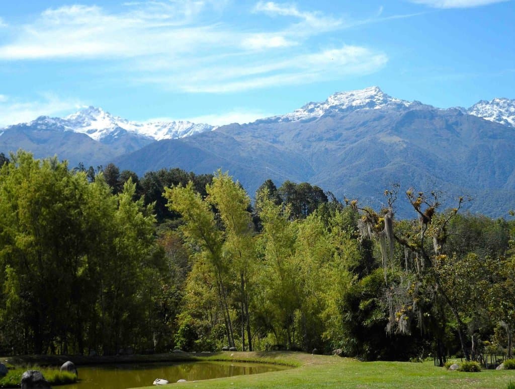 Vista de la Cordillera nevada