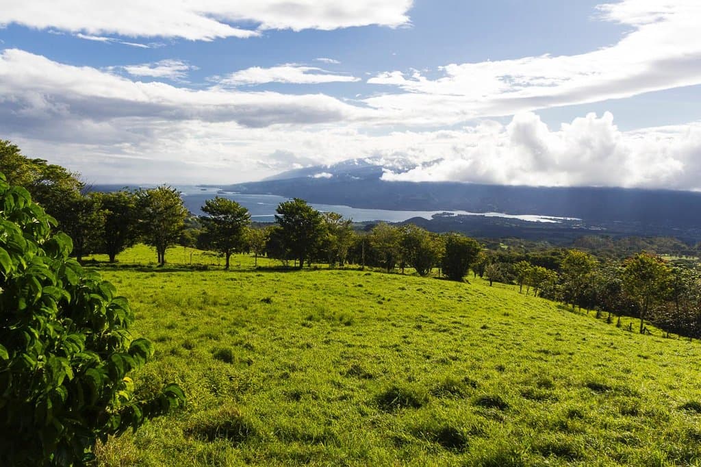 View down to the west side of Tahiti