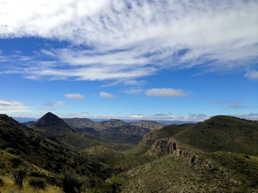 Looking back over Pinto Canyon where we had just driven..almost an hour and a half to cover 24 m