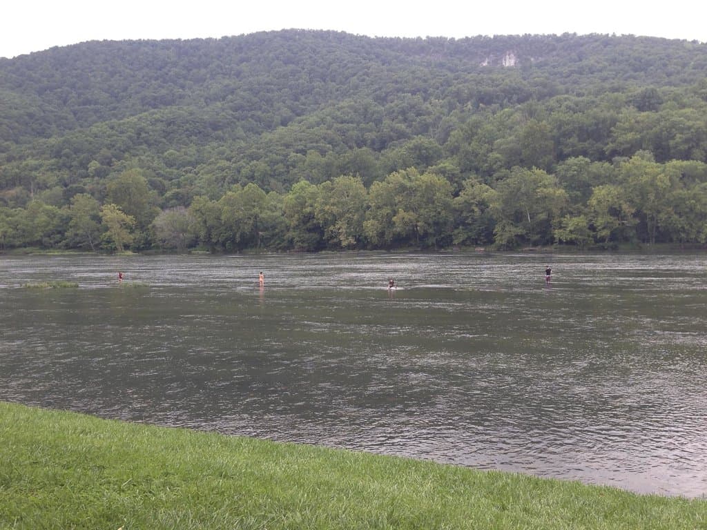 view from campsite