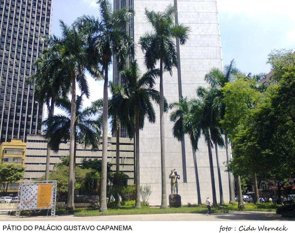 Pátio do Palácio Capanema   foto Cida Werneck