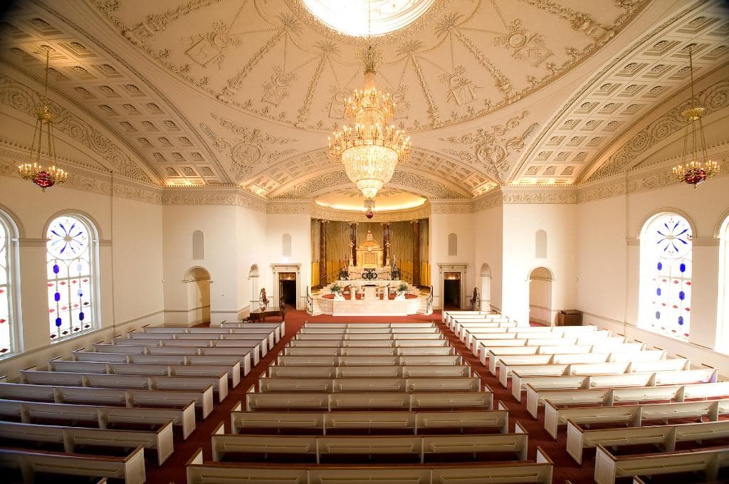The Temple Sanctuary from the back (facing forward)
