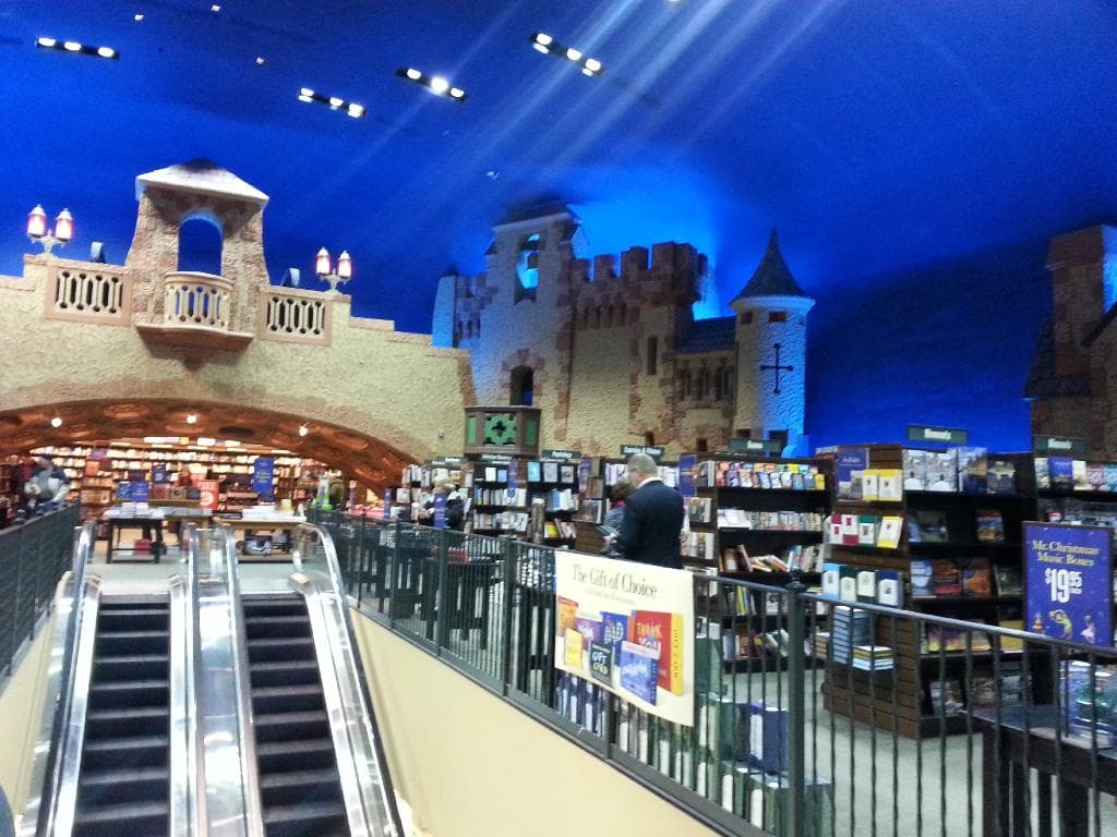 Inside.