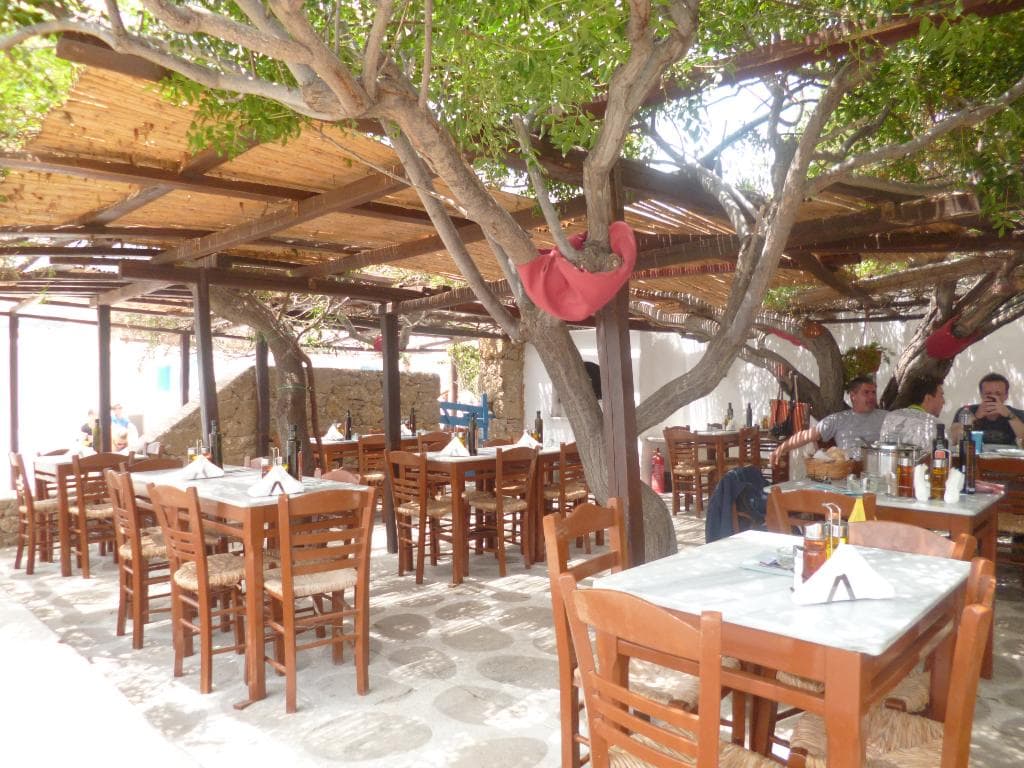 Another aspect of "Agios Sostis Taverna" in Mykonos