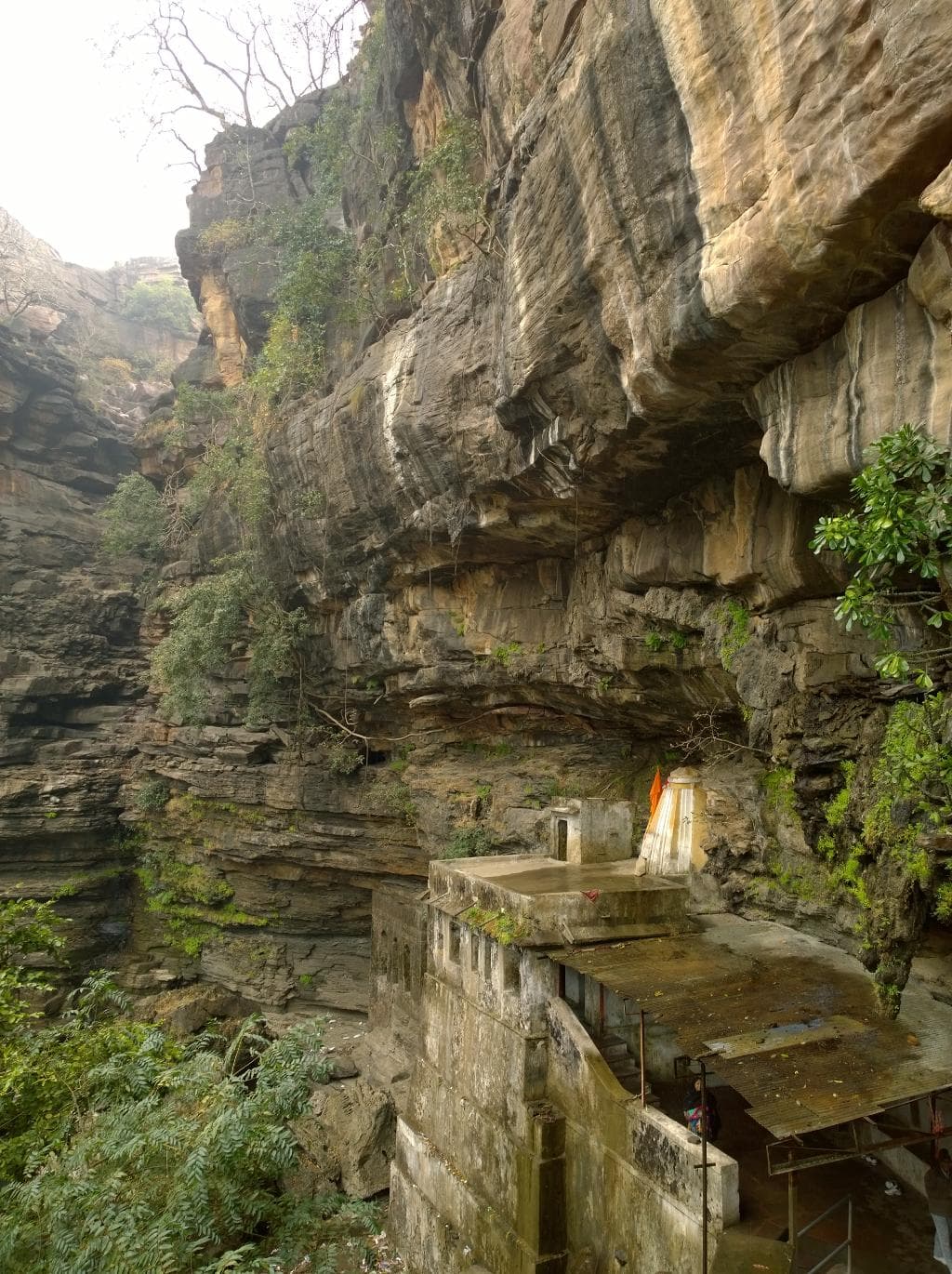 The Shiv Temple deep inside the rocks, gives the feeling of the famousParo Taktsang  monestary f