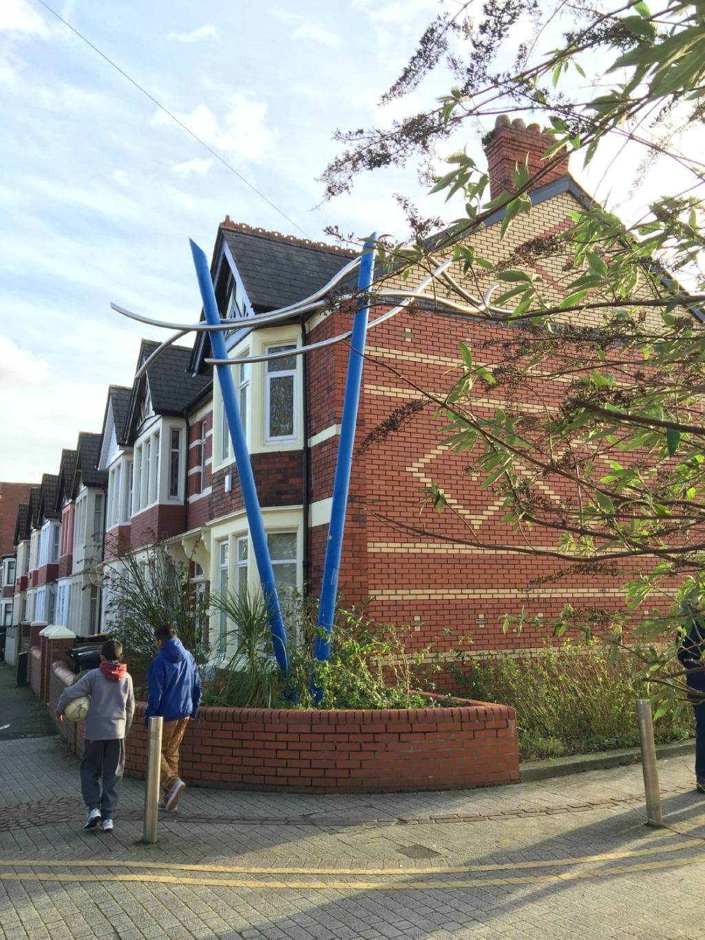 Sculpture Marking The Away Entrance