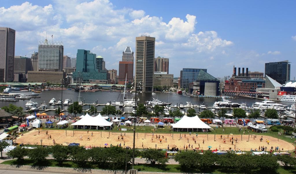Baltimore Beach at the Inner Harbor